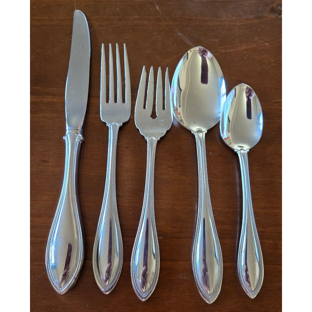 Vintage Oneida Arbor American Harmony Stainless Flatware 5 Piece Place Setting